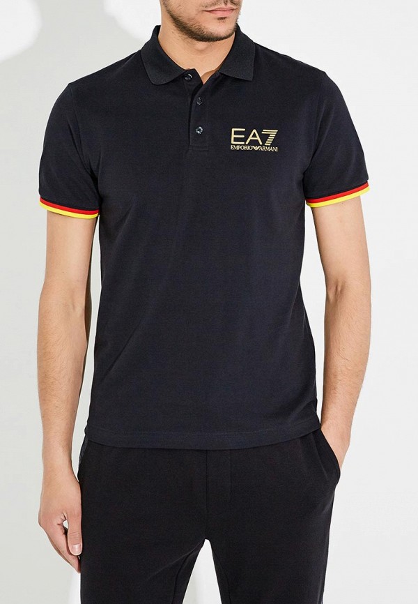 

Поло EA7, Черный