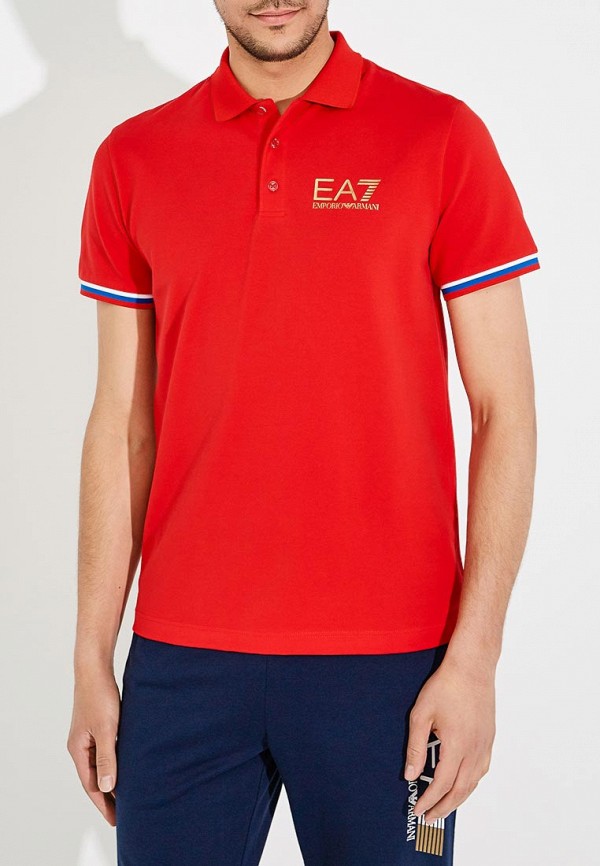 

Поло EA7, Красный