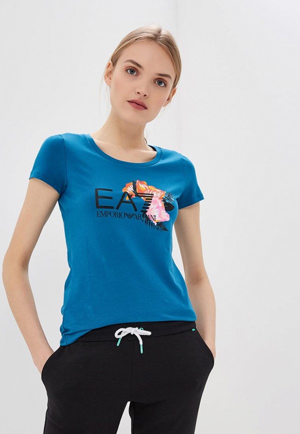 

Футболка EA7, EA7 EA002EWDQYY8, Синий