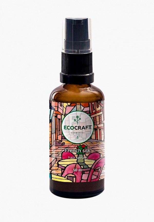 

Сыворотка для волос Ecocraft, Прозрачный, термозащитная и антистатическая "French silk", 50 мл