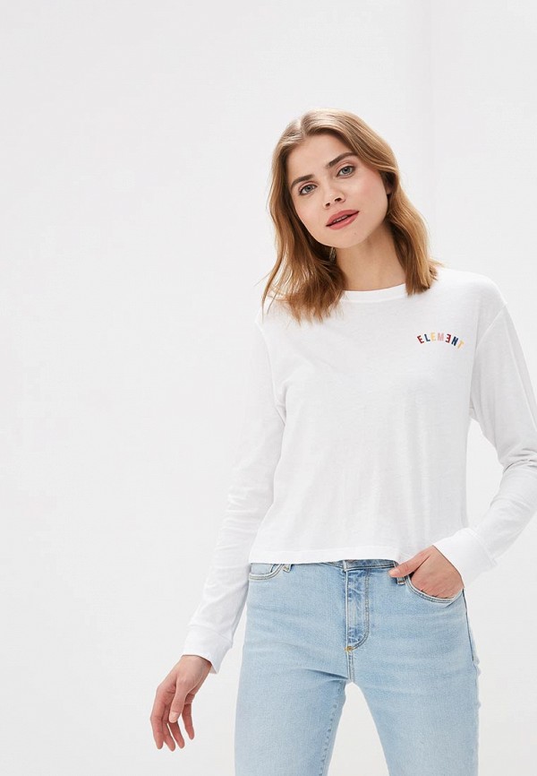 

Лонгслив Element, RAINBOW CROP LS, Белый