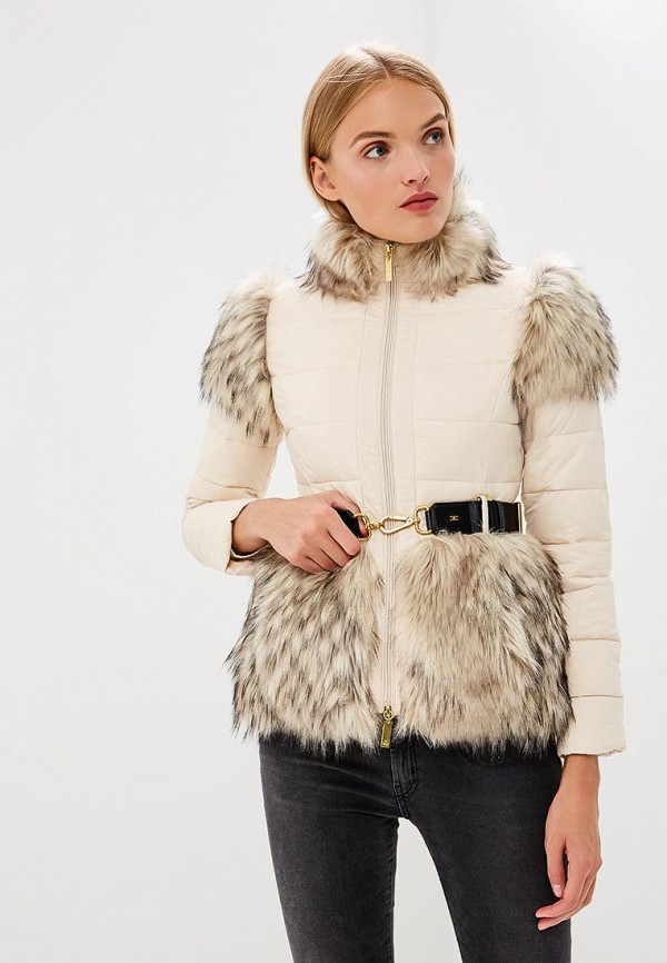 

Куртка утепленная Elisabetta Franchi, Elisabetta Franchi EL037EWBQAN5, Бежевый
