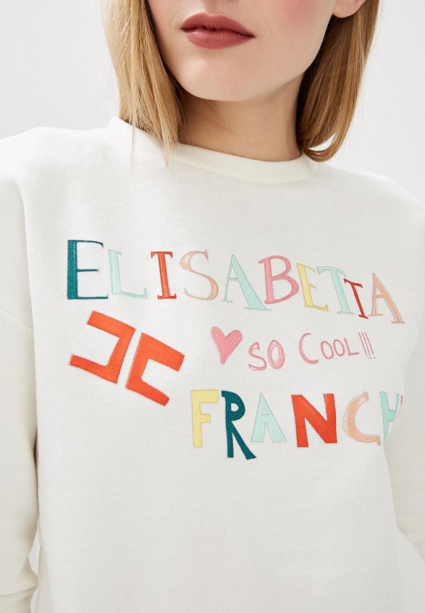 

Свитшот Elisabetta Franchi; Elisabetta Franchi EL037EWEDEF6, Белый