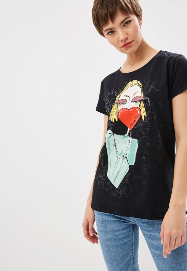 

Футболка Elisabetta Franchi, Черный