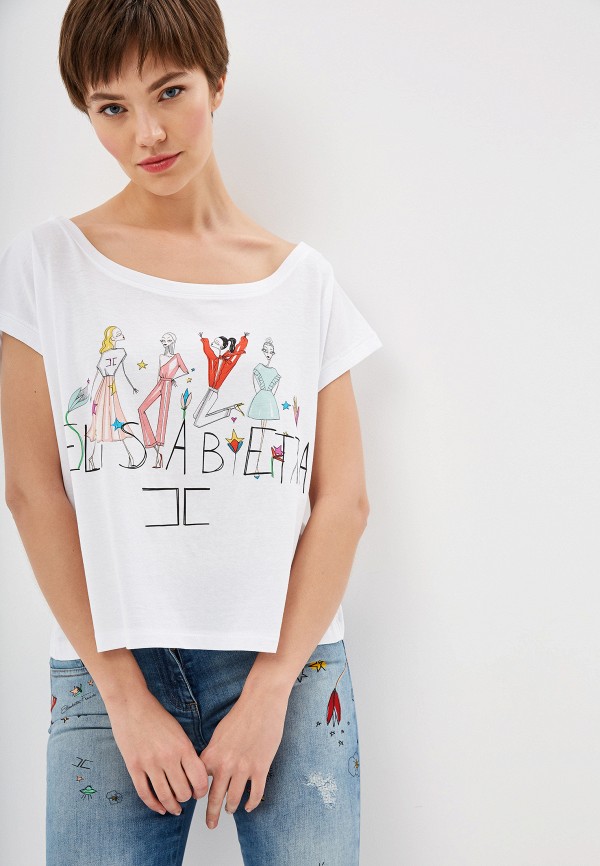 

Футболка Elisabetta Franchi, Белый, Elisabetta Franchi EL037EWEDEG5