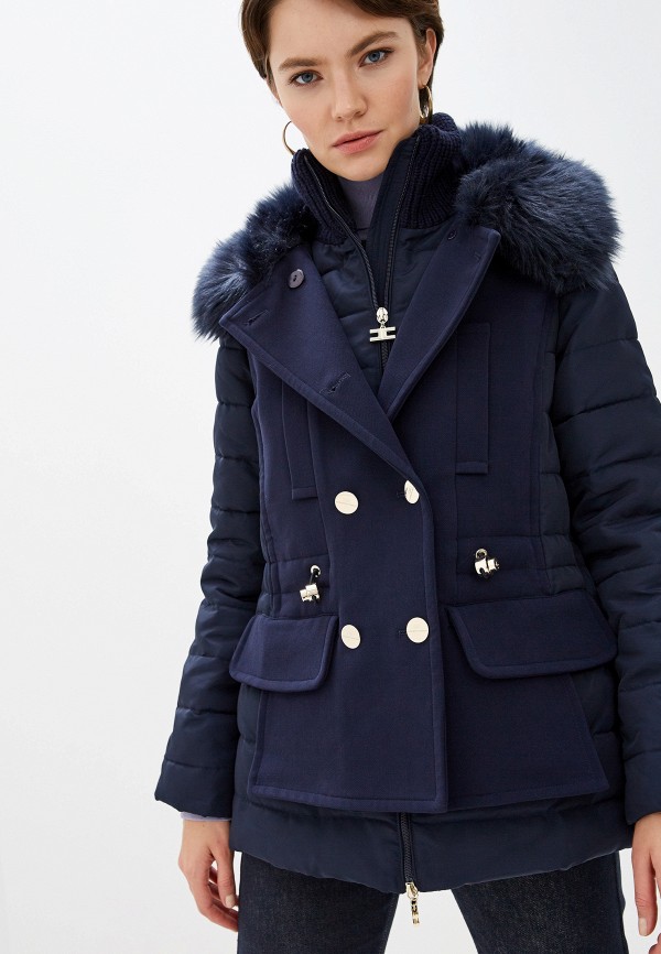 

Куртка утепленная Elisabetta Franchi, Синий