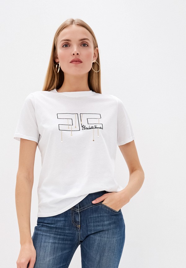 

Футболка Elisabetta Franchi, Белый, Elisabetta Franchi EL037EWFMKQ8