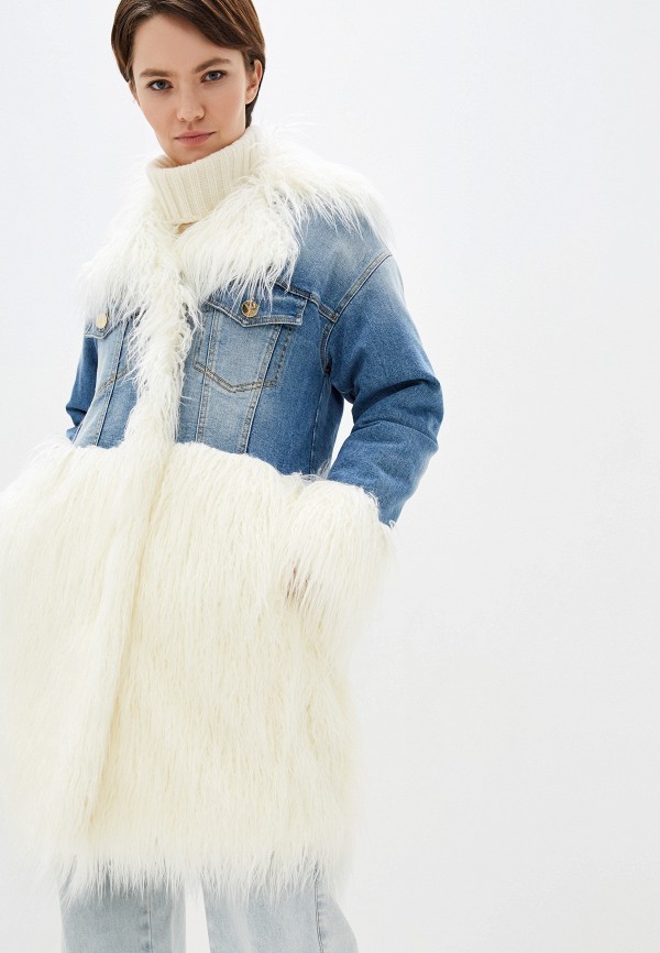 

Куртка джинсовая Elisabetta Franchi, Elisabetta Franchi EL037EWFMKR3, Голубой