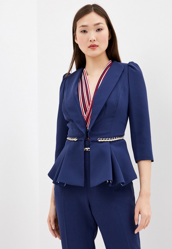 

Жакет Elisabetta Franchi, Синий, Elisabetta Franchi EL037EWHGWF7