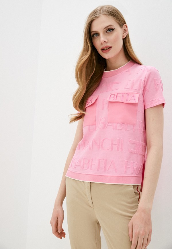 

Футболка Elisabetta Franchi, Розовый, Elisabetta Franchi EL037EWIZFX5