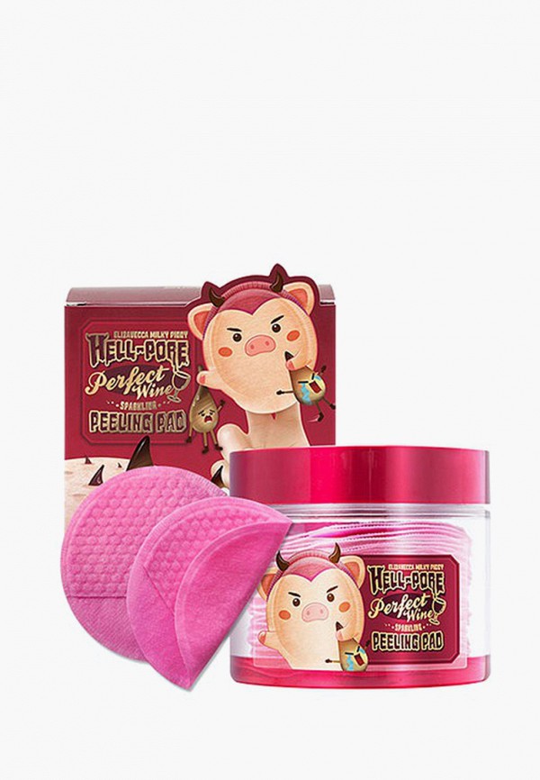 

Пилинг для лица Elizavecca, Розовый, HELL PORE PEELING PAD Очищающие винные, 30шт