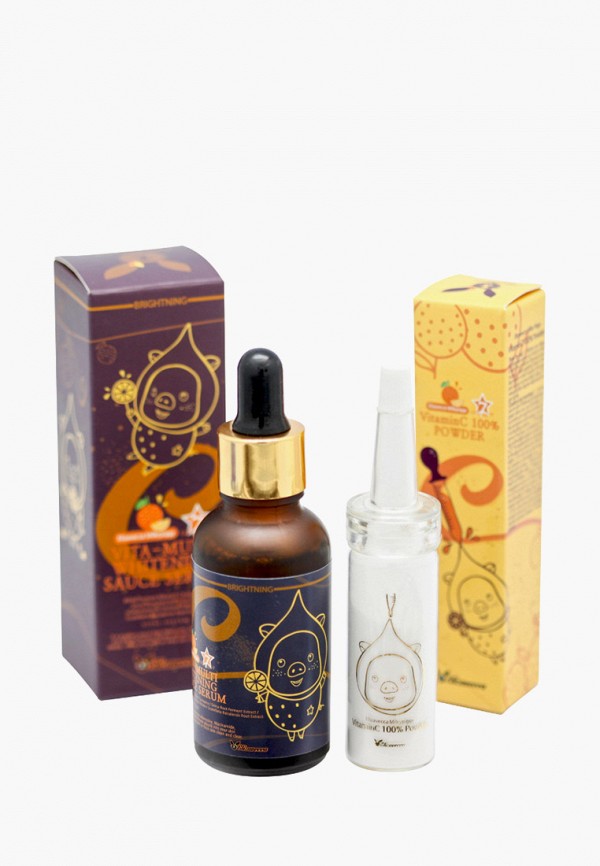 

Набор для ухода за лицом Elizavecca, Прозрачный, POWDER+VITA MULTI Пудра+отбеливающая сыворотка (витамин с 100%), 12г+30мл