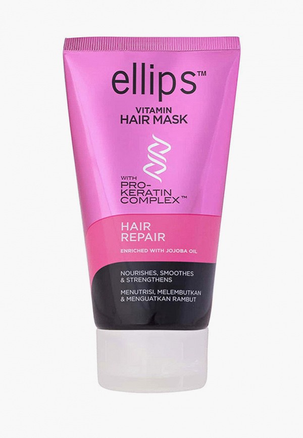 

Маска для волос Ellips, Прозрачный, PRO-KERATIN HAIR REPAIR (ДЛЯ СИЛЬНО ПОВРЕЖДЕННЫХ ВОЛОС), 120 мл