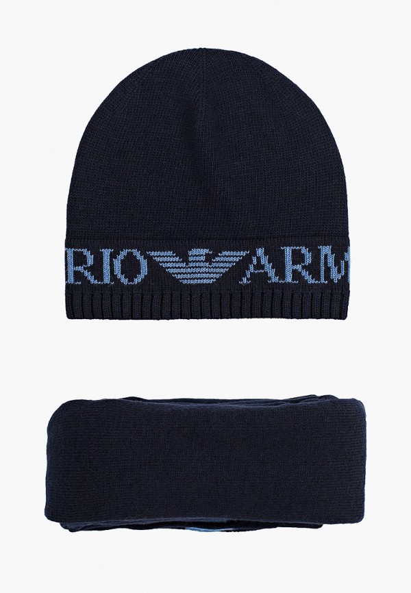 

Шапка и шарф Emporio Armani, Синий
