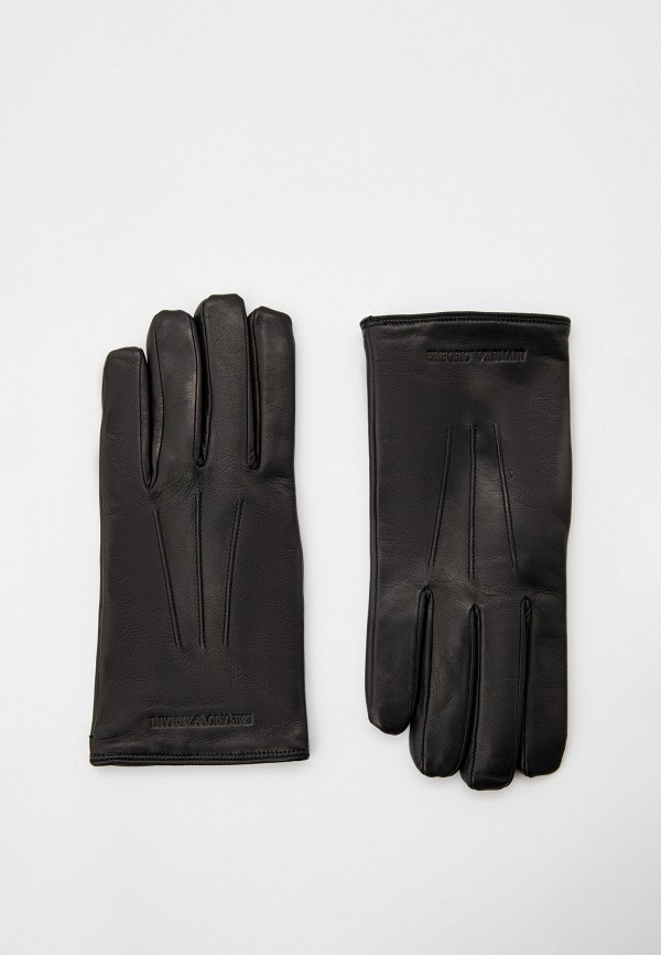 Перчатки Emporio Armani черного цвета