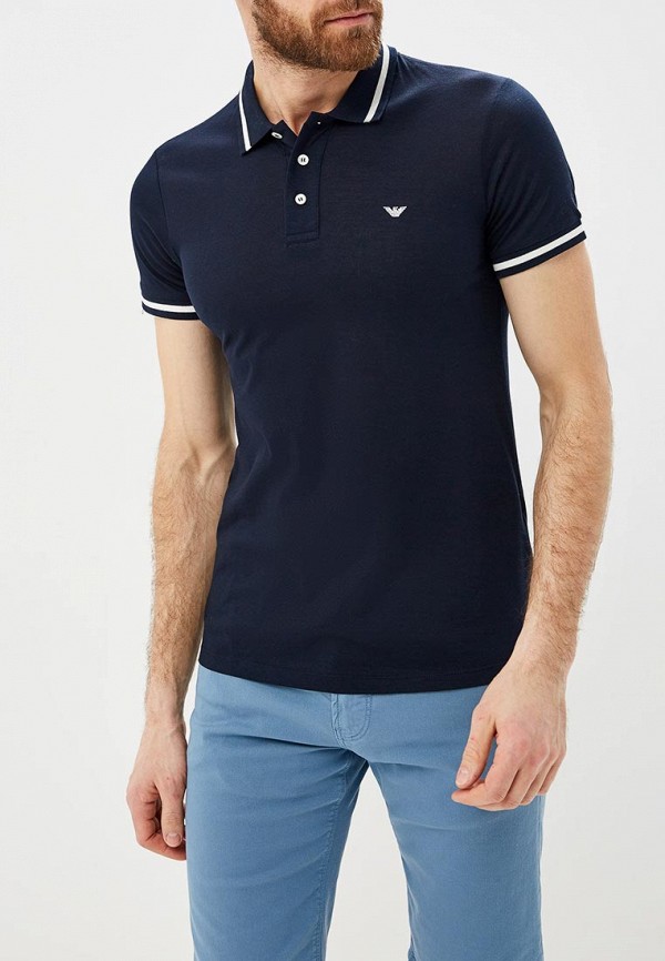 

Поло Emporio Armani, Синий
