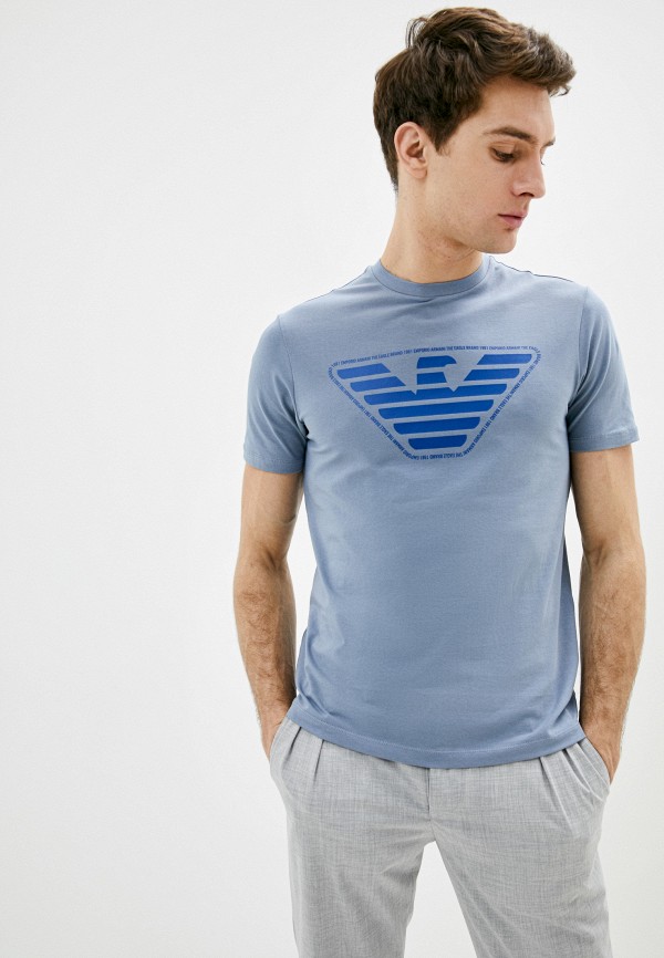 

Футболка Emporio Armani, Голубой, Emporio Armani EM598EMHNEP3