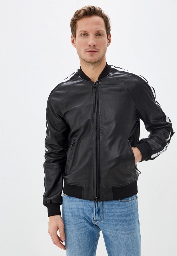

Куртка кожаная Emporio Armani, Черный