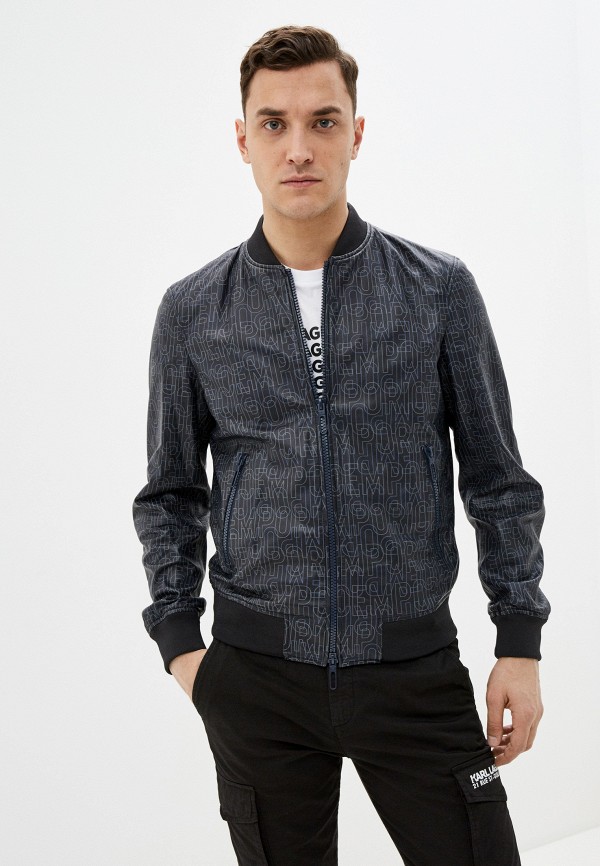 

Куртка кожаная Emporio Armani, Синий