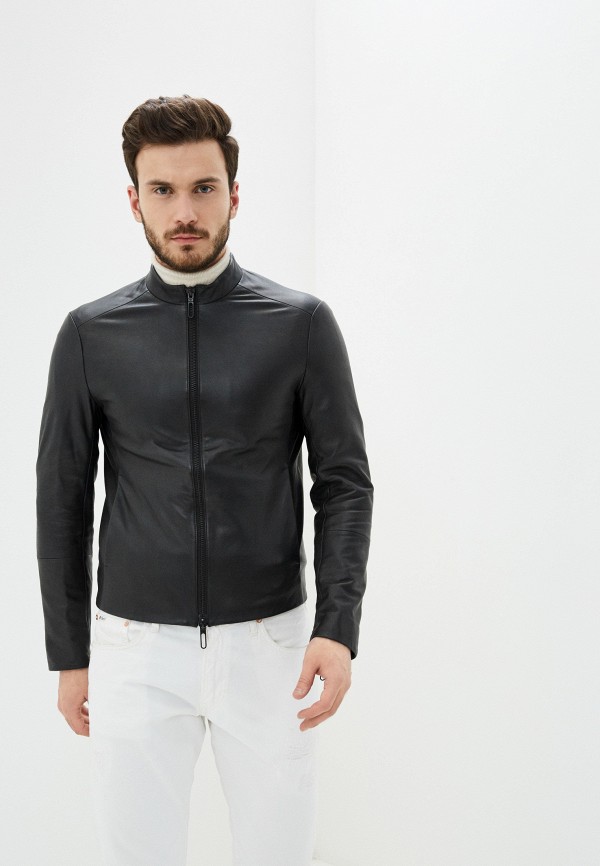 

Куртка кожаная Emporio Armani, Черный, Emporio Armani EM598EMHNET7