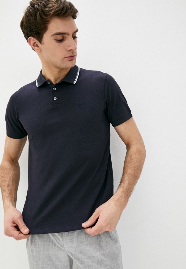 

Поло Emporio Armani, Синий