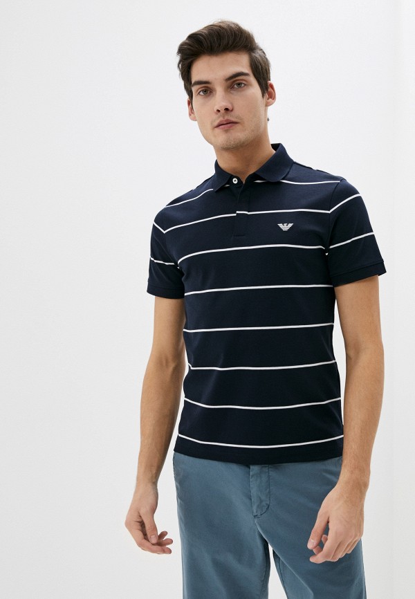 

Поло Emporio Armani, Синий