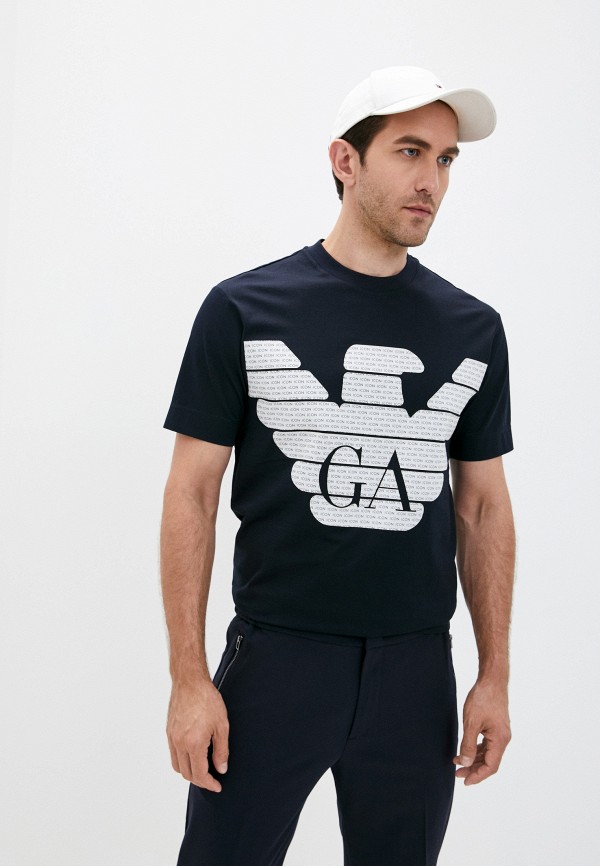 

Футболка Emporio Armani, Синий, ICON CAPSULE