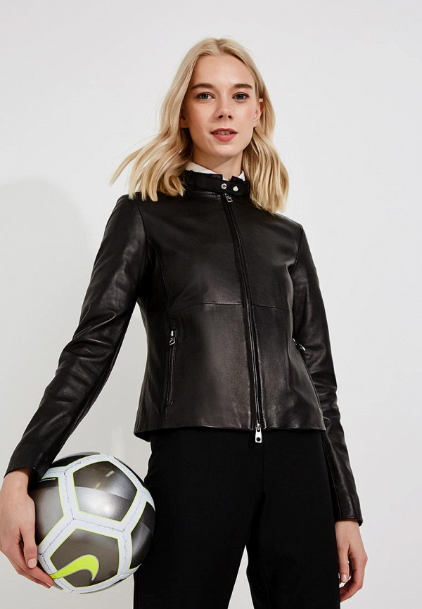 

Куртка кожаная Emporio Armani, Черный