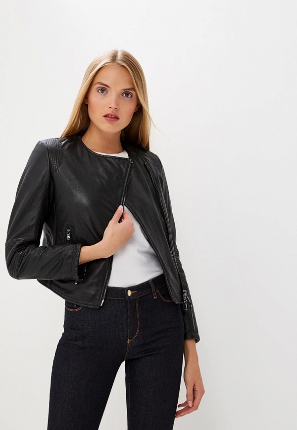 

Куртка кожаная Emporio Armani, Черный