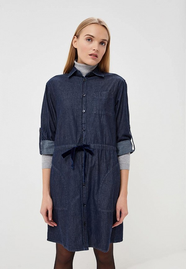 

Платье джинсовое Emporio Armani, Emporio Armani EM598EWBLNM9, Синий
