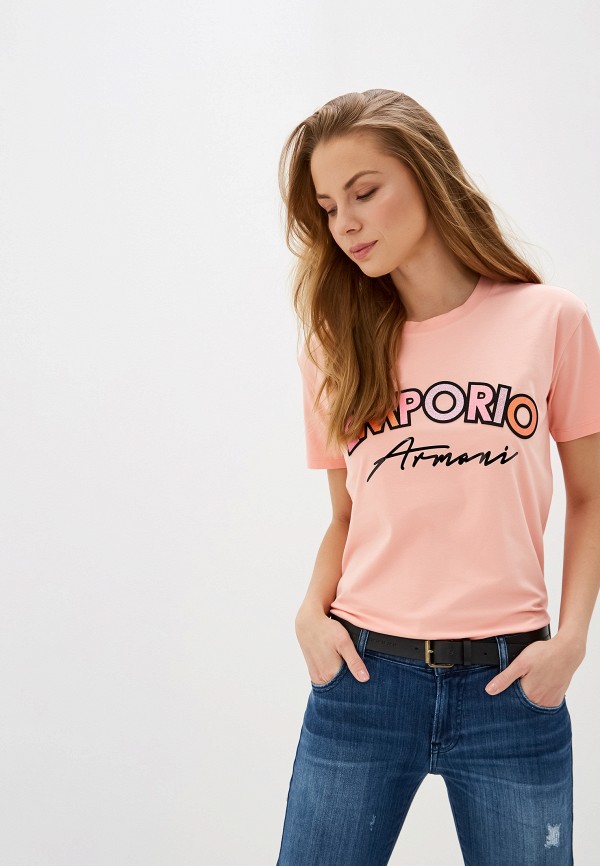 

Футболка Emporio Armani, Коралловый
