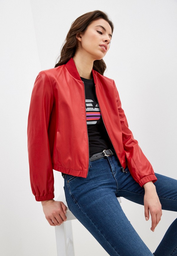 

Куртка кожаная Emporio Armani, Красный