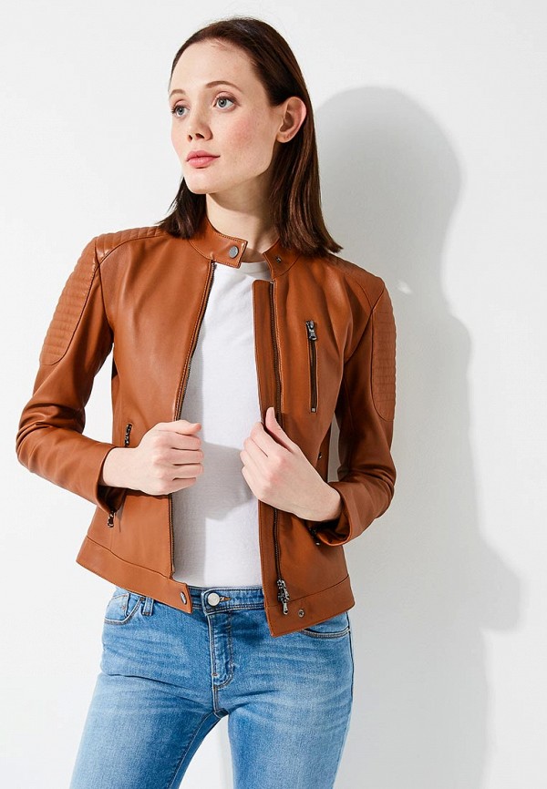 

Куртка кожаная Emporio Armani, Emporio Armani EM598EWZWC76, Коричневый