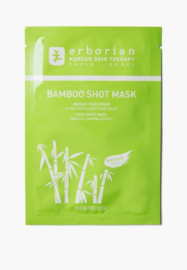 Тканевая маска для лица Erborian Бамбук, Увлажняющая, 15 г тканевая маска erborian milk