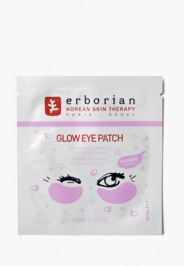 

Патчи для глаз Erborian, Белый, Glow, 5 г
