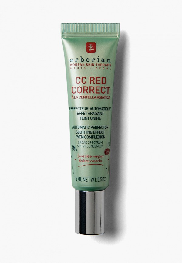 

CC-Крем Erborian, Бежевый, RED Корректирующий, 15 мл
