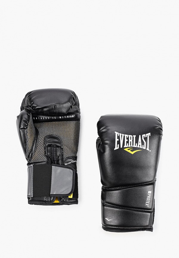 

Перчатки боксерские Everlast, Черный, Protex2 S/M