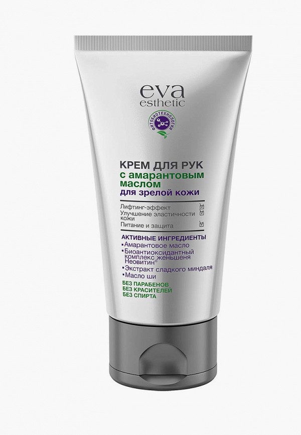 

Крем для рук Eva Esthetic, для зрелой кожи с амарантовым маслом, 100 мл, Прозрачный