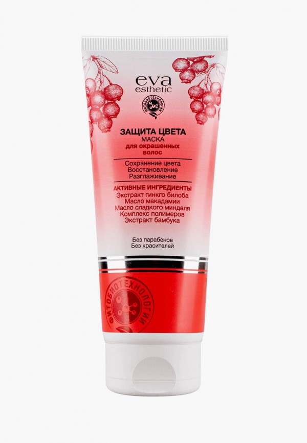 

Маска для волос Eva Esthetic, Прозрачный, с маслами и растительными экстрактами для окрашенных волос "Защита цвета", 200 мл