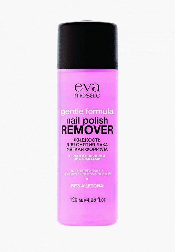 

Средство для снятия лака Eva Mosaic, мягкая формула Gentle Formula nail Polish Remover, Прозрачный
