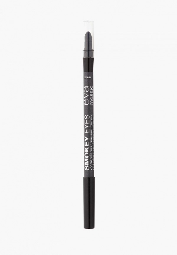 

Карандаш для глаз Eva Mosaic, Прозрачный, Smokey Eyes с аппликатором, 1.2 г, Серый