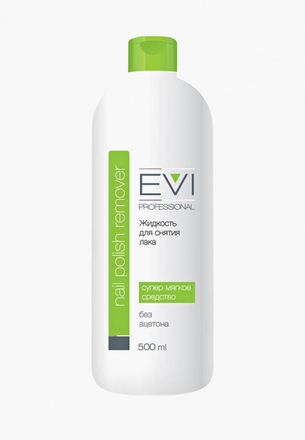 

Средство для снятия лака EVI Professional, Прозрачный, без ацетона 500 мл.