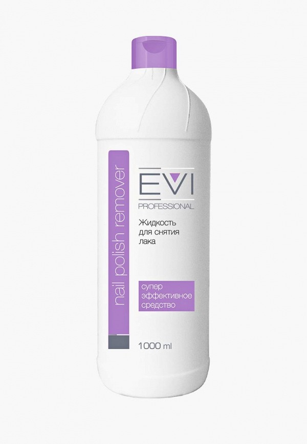 

Средство для снятия лака EVI Professional, Прозрачный, с ацетоном 1000 мл.