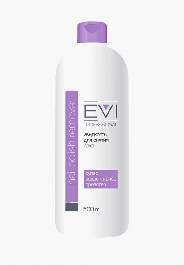 

Средство для снятия лака EVI Professional, Прозрачный, с ацетоном 500 мл.