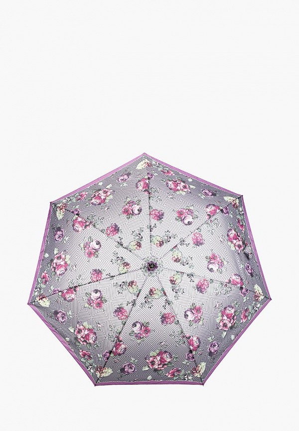 Зонт складной Fabretti фиолетового цвета