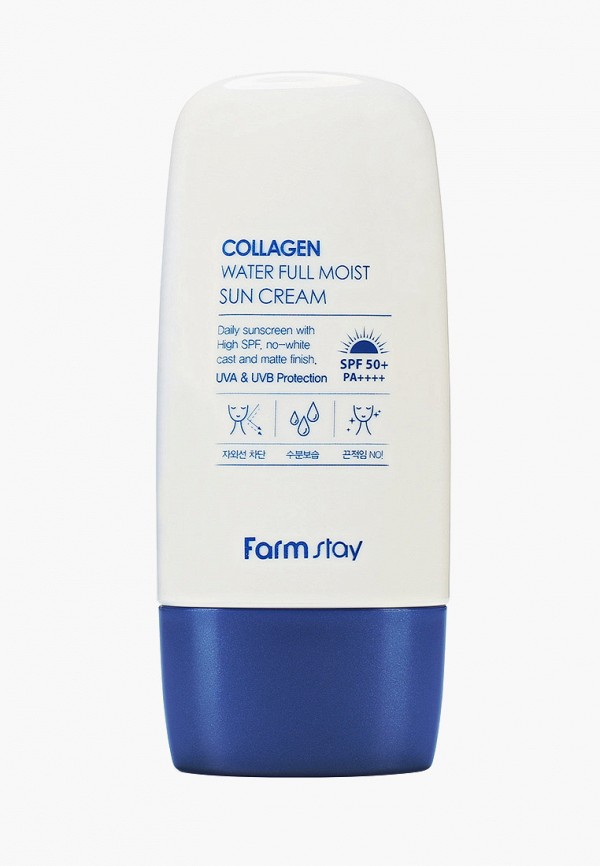 

Крем солнцезащитный Farm Stay, Белый, увлажняющий, с коллагеном SPF 50+/PA++++, 45 г