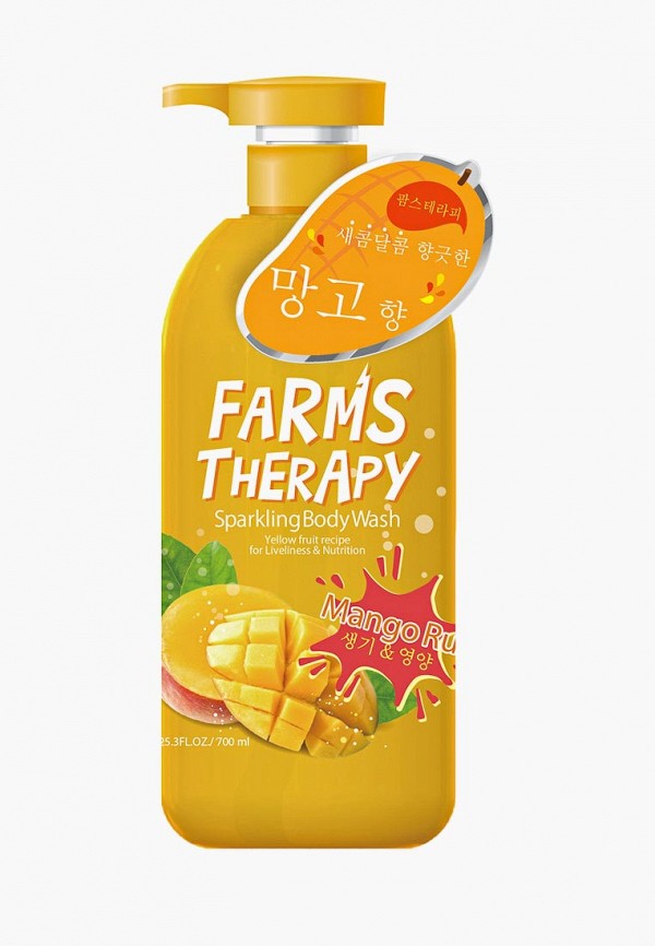 

Гель для душа Farms Therapy, Прозрачный, МАНГО