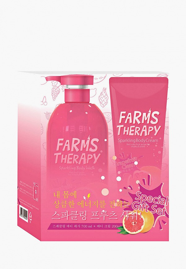 

Набор для ухода за телом Farms Therapy, Прозрачный, "ГРЕЙПФРУТ" (Гель д/душа 700мл+ Крем д/тела 200мл)