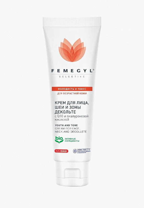 

Крем для лица Femegyl, Прозрачный, шеи и зоны декольте. Молодость и тонус, 100 мл