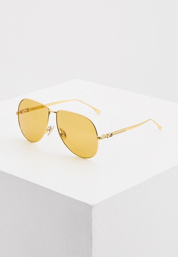 

Очки солнцезащитные Fendi, Золотой, FF 0437/S 001 YELLOW